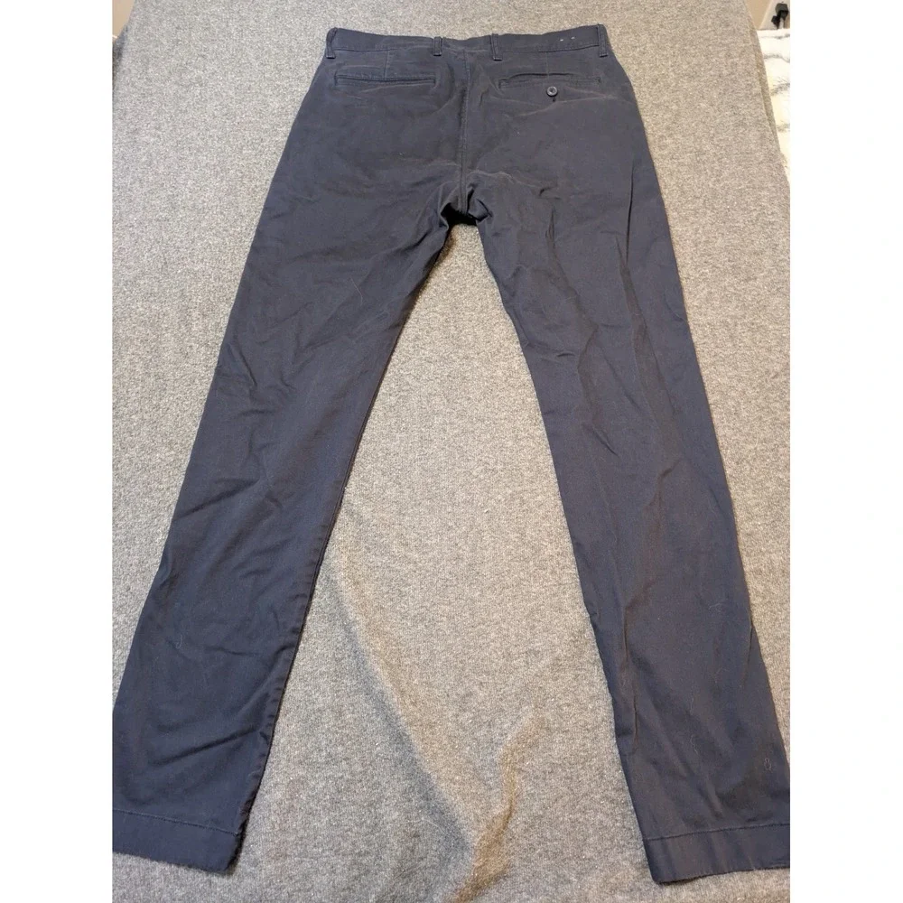 J. Crew Mens 31x32 Chino Pants Navy Blue 484 Slim Fit Stretch Cotton Trousers